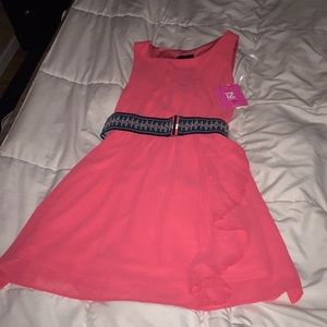 Girls coral dress